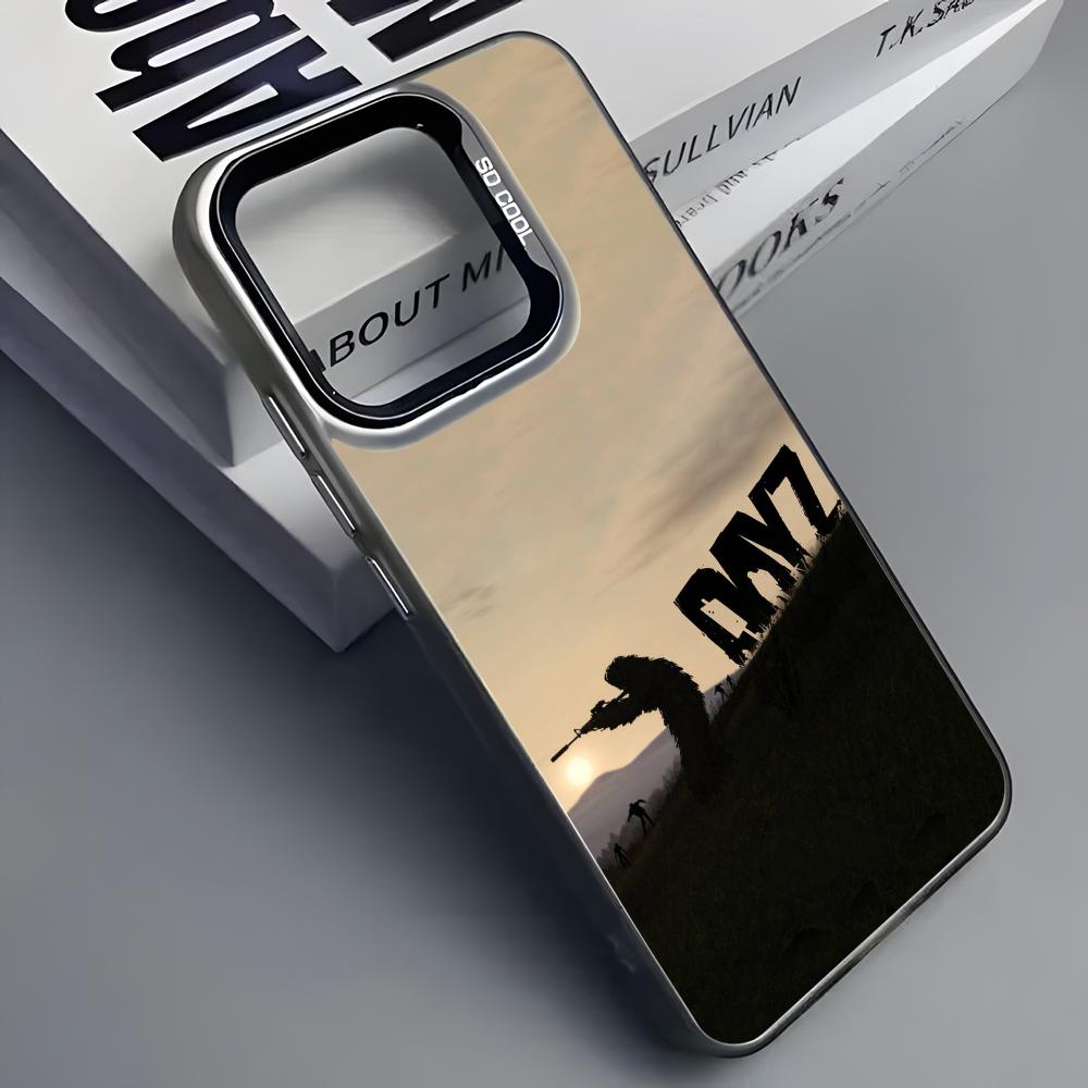 Hot Game D-DAYZ Phone Case For iPhone 16 15 14 13 12 11 Pro Max Grey Black Matte Laser Metallic Aurora Funda