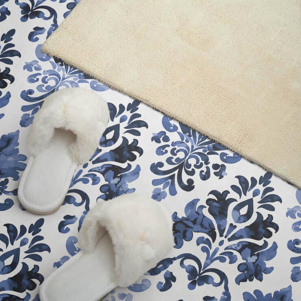 Panel Samoprzylepny Z Nadrukiem - Idealny Do Kuchni 100X50 Cm Kwiatowy Wzór W Stylu Barokowym