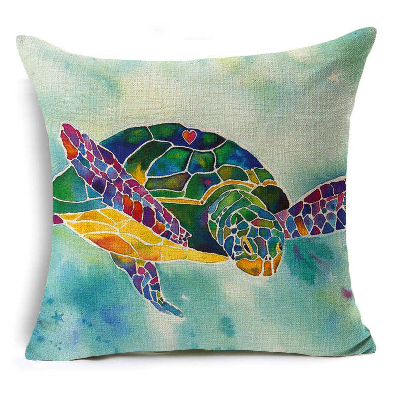 European and American Retro Mermaid Pillowcase Car Cushion