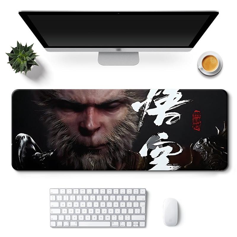 Podkładka pod mysz Black Myth Wukong do gier komputerowych, podkładka na biurko, podkładka na klawiaturę, podkładka na biurko komputerowe Black Myth Wukong