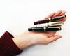 Sailor Professional Gear Slim Mini Gold Fountain Pen, Maroon M, 111303432
