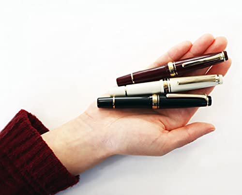 Sailor Professional Gear Slim Mini Gold Fountain Pen, Maroon M, 111303432