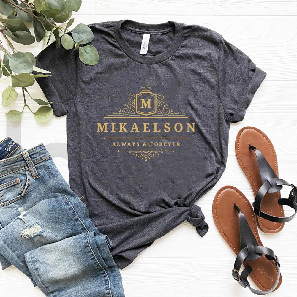 Vampire Diaries Tshirt Mikaelson Always and Forever Shirt Original Vampires Mystic Falls Tee Salvatore Brothers Shirts Fans Top