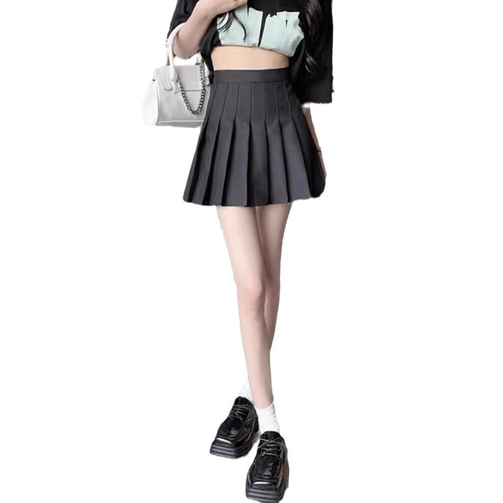 White Tiered Skirt for Women Summer Petite High-waisted A-line Mini Casual All-match Versatile Skirt Pleated Skirt Puffed Umbrella Skirt