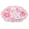 Flower Pattern Household Disposable Paper Plates Afternoon Tea Dishes Tableware Party Supplies