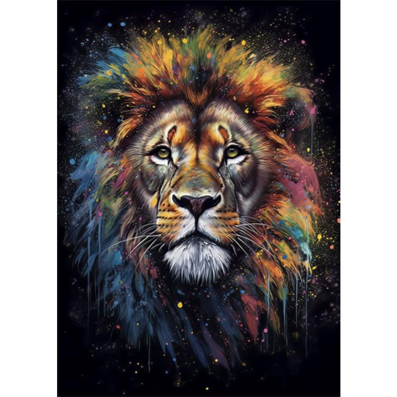 Abstract Graffiti Wall Art Canvas Painting Watercolor Monkey Snake Lion Tiger Animal Portrait Poster for Living Room Home Decor