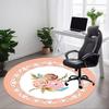 1 Stück Floraler Dekor Stuhlteppich für das Büro, Rutschfest, Weicher und Langlebiger Büroteppich zur Dekoration, Perfekt für das Büro yy260325072