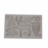 3D Snowflake & Reindeer Silicone Mold for Christmas Cake Decorating