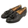 Great Loafers Tassel Quilt Wingtip Black Leather Mens 8.5 Used