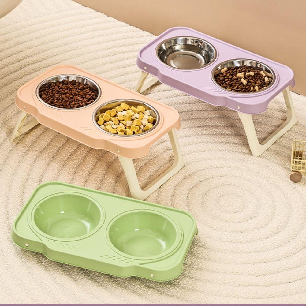 Non-Slip Pet High Footed Bowl Anti-flip Pet Water Feeder Container  for Kitten/Puppy/Bunny