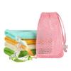 1/5PCS For Shower Soap Holder Pocket Soap Saver Bags Pouch Bar Plentiful Bubble Foam Soap Bags Exfoliating Soap Mesh Bags