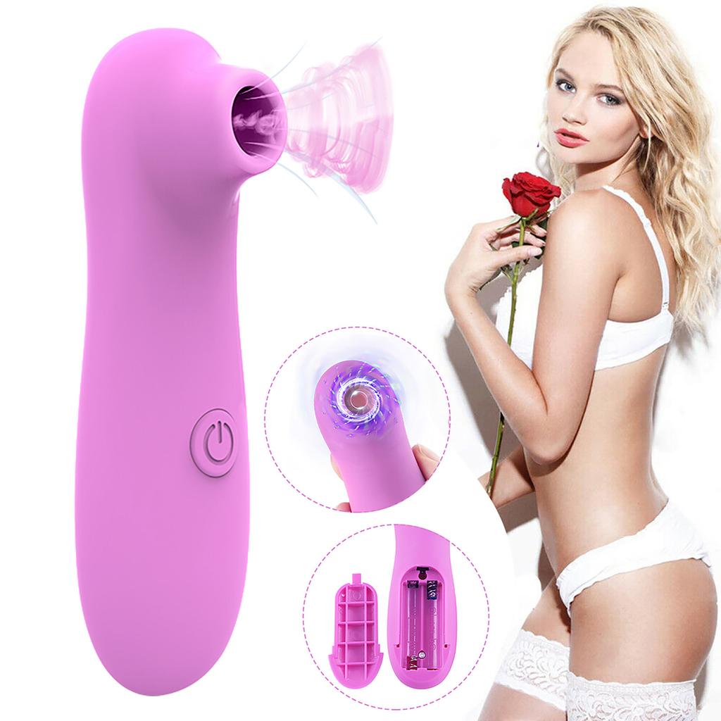 Saug-Vibrator-Brustwarzen-Klitoris-Lecken-Frauen-G-Punkt-Massagegerät-Spielzeug Gebrauch Gleitmittel