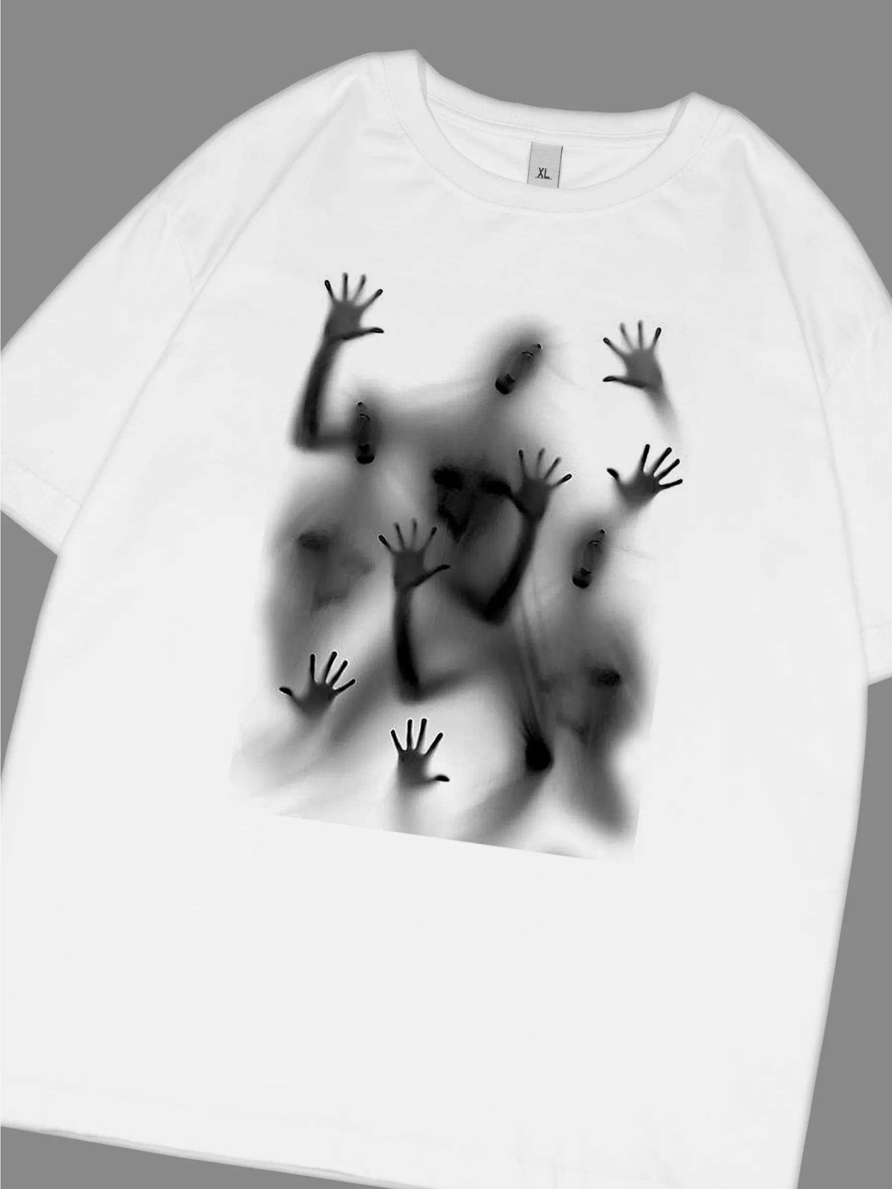 

Хлопковая футболка с принтом S