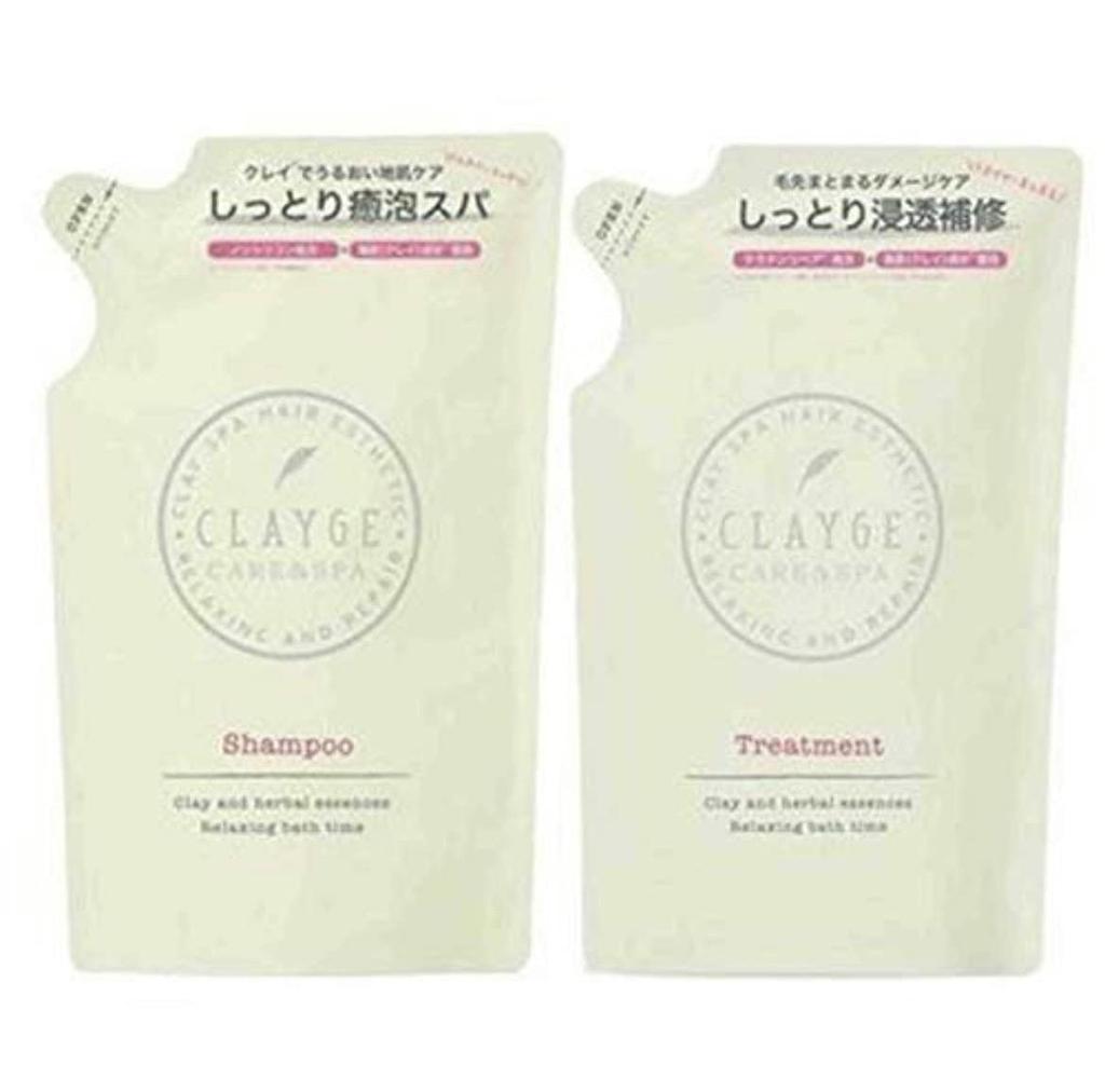 CLAYGE Courreges Refill Shampoo 440ml Treatment 440ml Hot Cold Head Moisturizing Damage Refill [D] Set & Set, & Spa, Care,