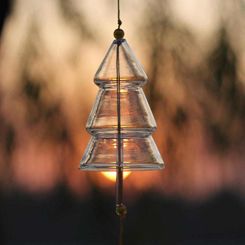 Hand-Painted Glass Wind Chimes for Student DIY Projects and Outdoor Decor