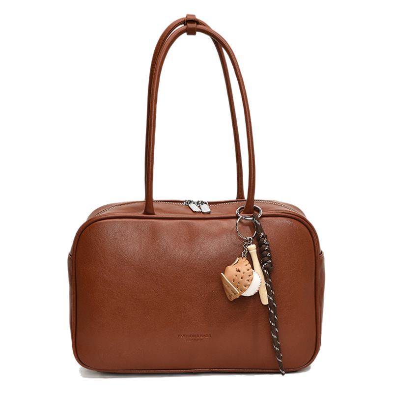 2025 New Retro Niche Handbag Fashion Shoulder Messenger Bag Underarm Bag Super Fire Bowling Bag