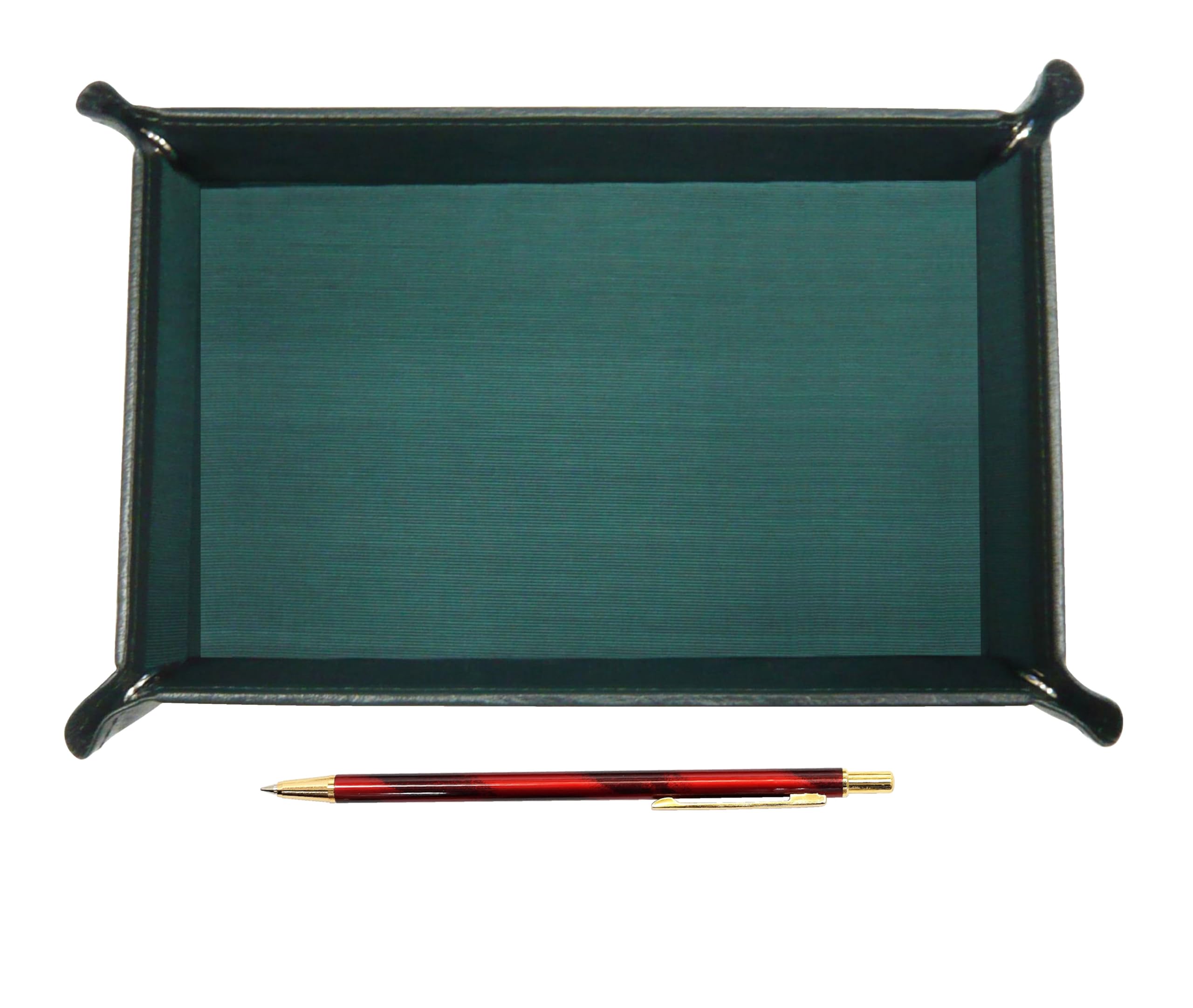 

Japanese moss green cowhide pen tray SD marble pattern All metal notebook ballpoint pen set Red TRAMG-SDMB-R