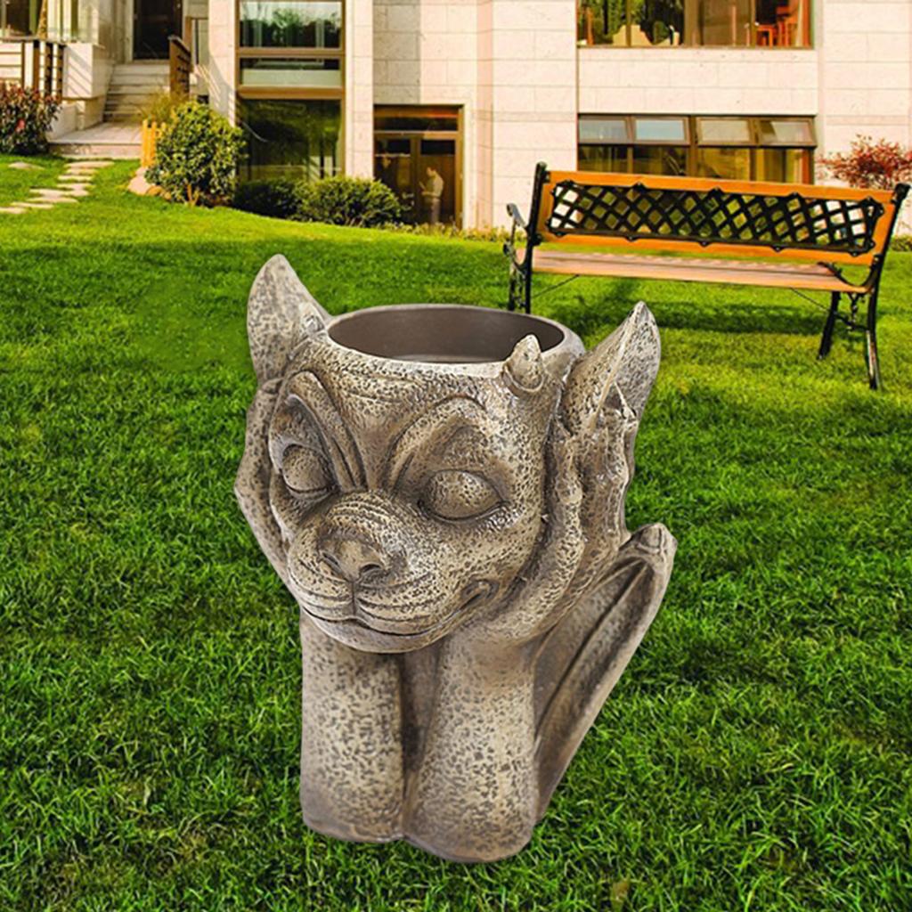 Container Evils Sculpture Unique Pencil Holder Flow Flower Arrangement for Desktop office and home Thinker