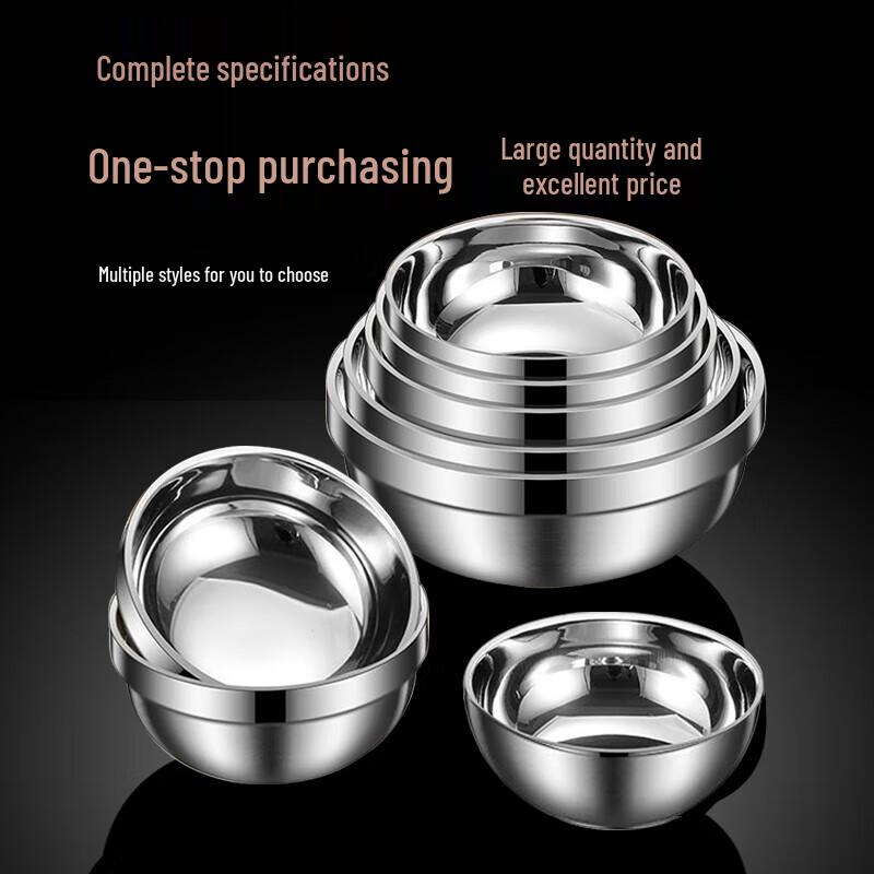 Shu Chu 304 Stainless Steel Double-Layer Insulated Bowl