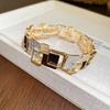 Elastic Stretchable Geometric Bracelet Gold Color Fashion Bracelet  for Party Prom Gift