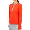 Galleria G Fore Pore Golfwear Women S Collar lonG Sleeve T ShirT G4lS23k863 Poppy