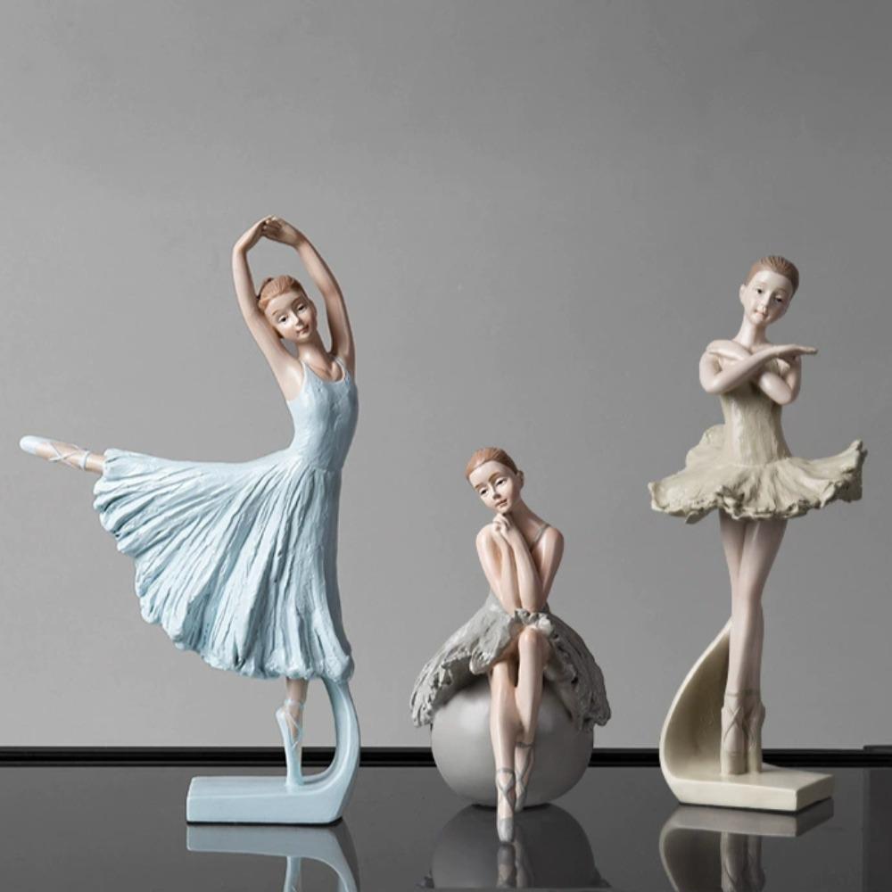 Creative Nordic Creative Ballet Girl Ornaments Ins Style Dancer Model Room Princess Room Soft Decoration Home Furnishings