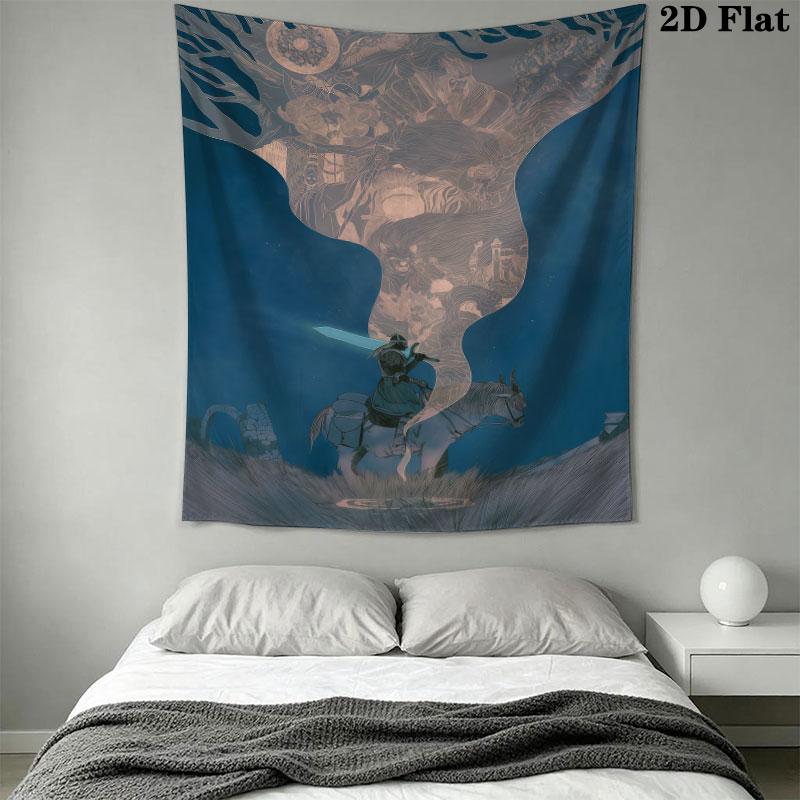Elden Ring Ash Wall Hanging Printed Fabric Blanket Decorative Tapestries for Bedroom Living Room Home Decor