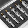 6pc 5A Carbide Tip Drill Bit Hole Saw 16,18,20,22,25mm Drill Bit Set Hole Saw Cutter For Stainless Steel Metal Alloy