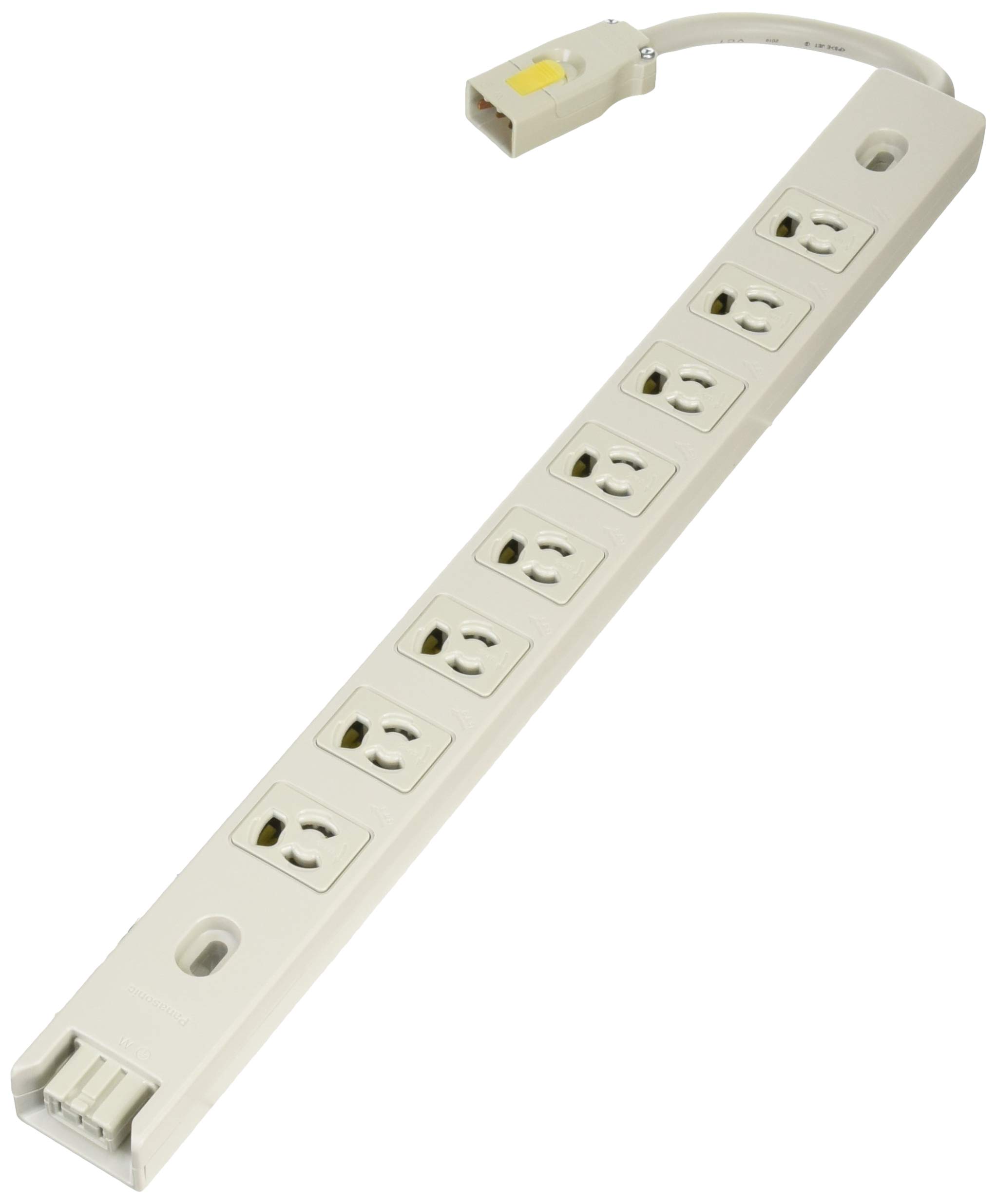 

Panasonic WCH6408 Connected Power Outlet Extension Unit for Information Grounding Preventive 8 Ports Rack, 15A, Type,