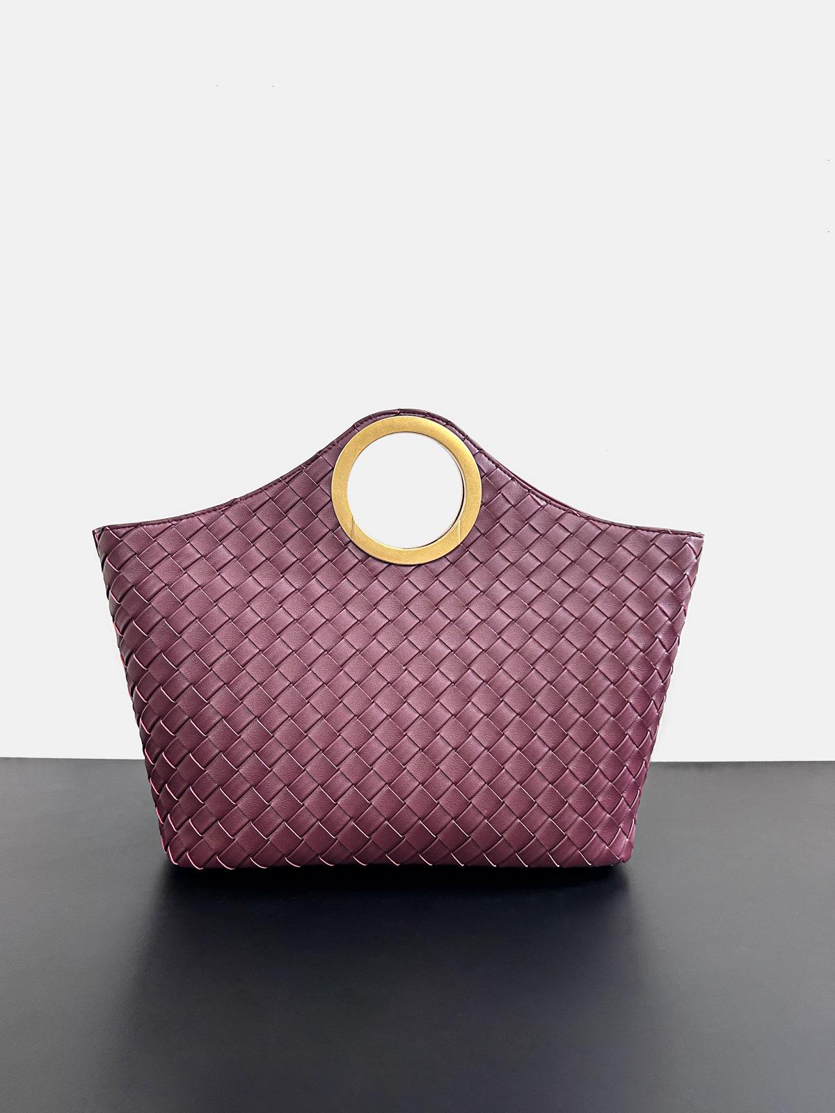 

Круглая сумка высокого класса, корзина для овощей, сумка-ведро, новая модная сумка из коровьей кожи для поездок на работу, сумка через плечо 41x15x35cm