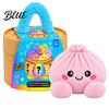 Educational Pretend Play Toy Big Mystery Dumpling Plush Toy, Cute Stuffed Steamed Bun Pillow, Soft Kawaii Food Cuddly Desktop Decor Ornament