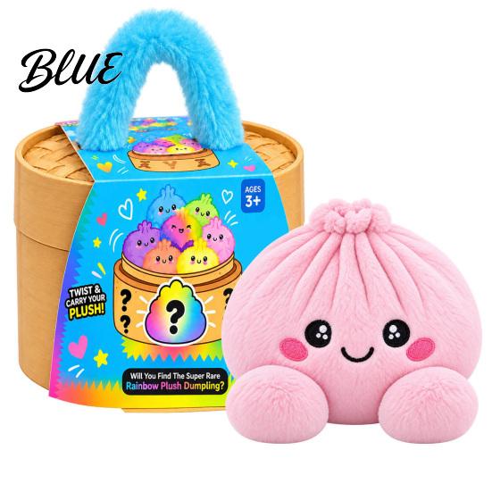 Educational Pretend Play Toy Big Mystery Dumpling Plush Toy, Cute Stuffed Steamed Bun Pillow, Soft Kawaii Food Cuddly Desktop Decor Ornament