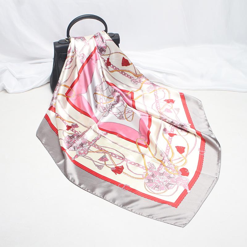 Hochwertige, luxuriöse Seidenschals, Stirnband, Schals, Halstuch für Damen, Ketten-Seidenschal, dekorativer Schal für Damen