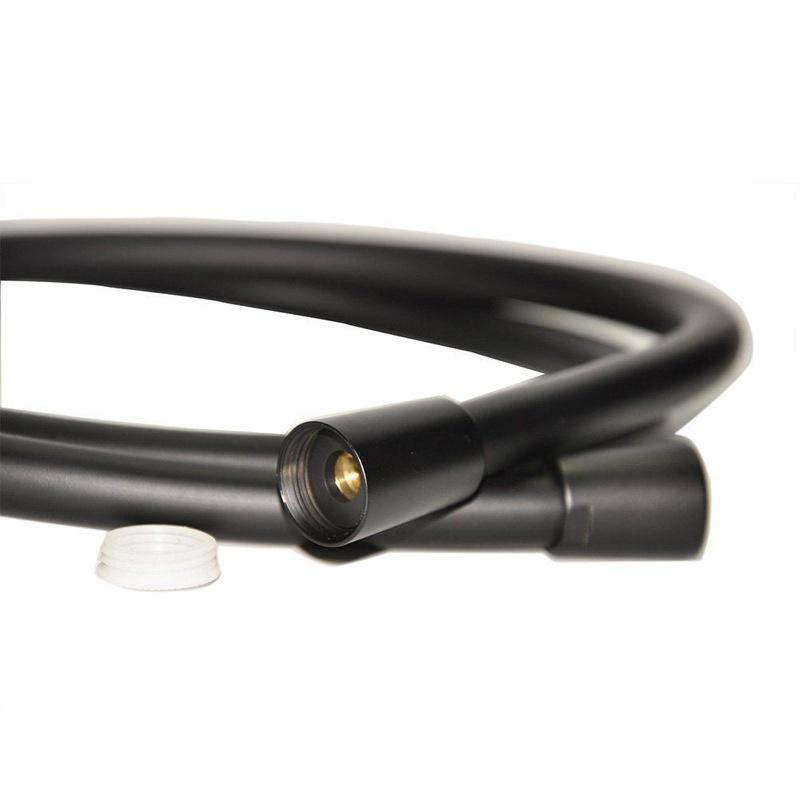 Black Color PVC Material Shower Plumbing Hose 1.5 Meter Length High Quality Pipe Shower Accessories