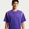 Men's Nike Court Slam Tennis Tops Men's Dark Purple/Bright Dark Red Baseball Collar Moderate