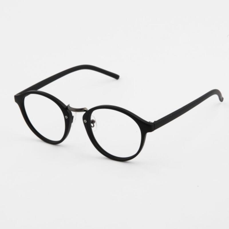 Men s and Women s Couple Circle Simple Glasses Frame G1166_Clear