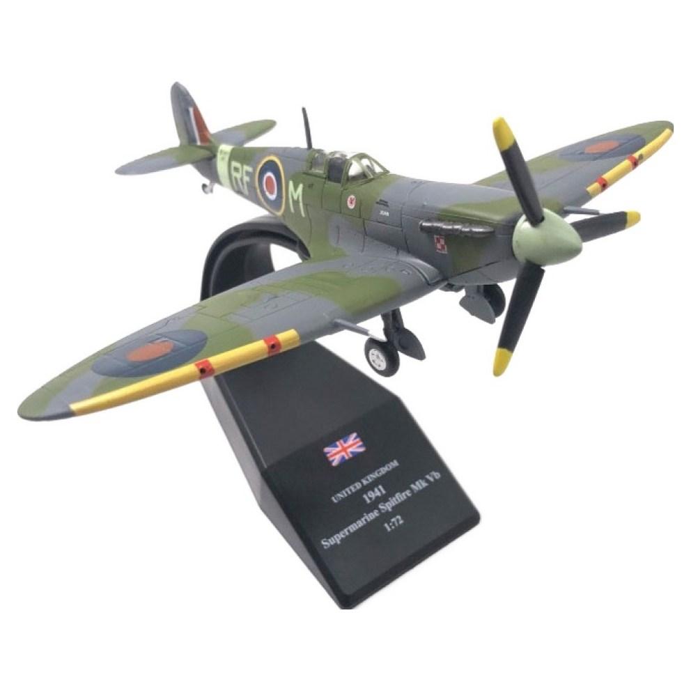 1:Avion de vânătoare Spitfire Model Die-Cast Scara 72