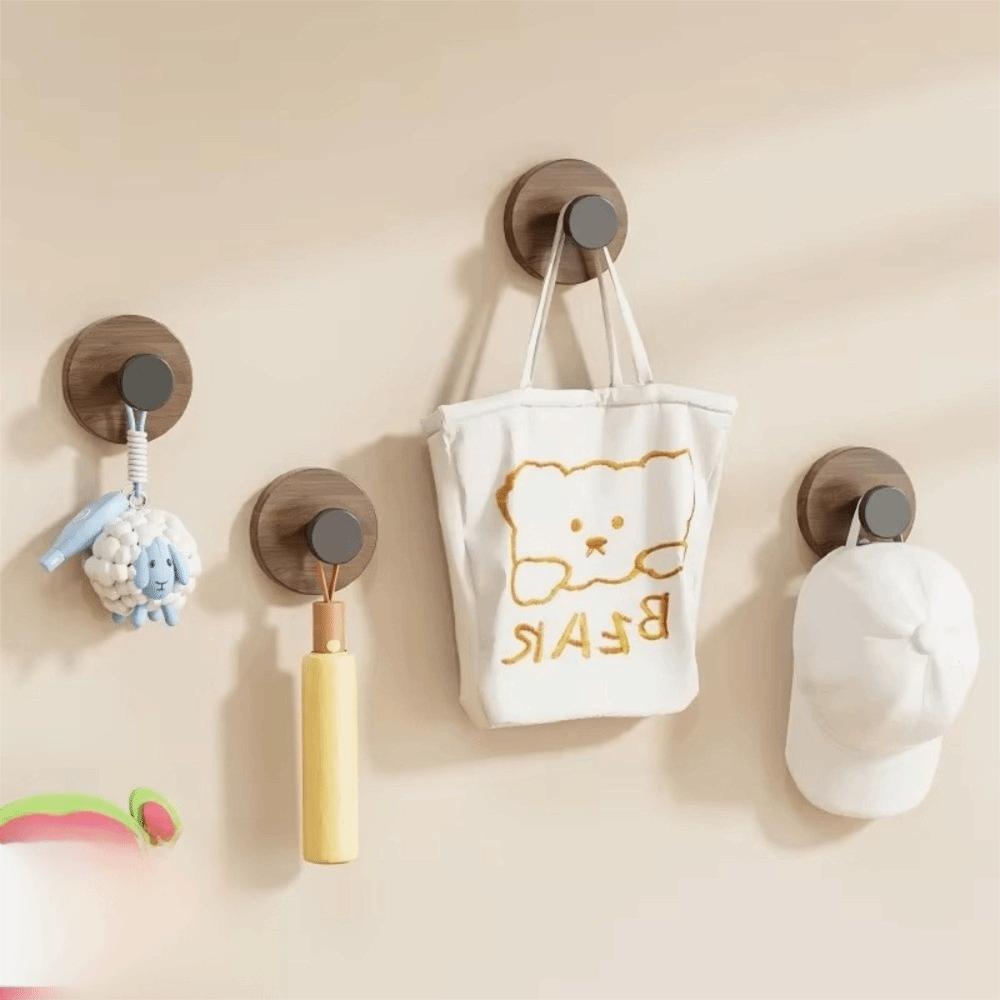 Chinese Style Traceless Adhesive Hooks Rotating Kitchen Bathroom Rack Heavy-duty Adhesive Hanging