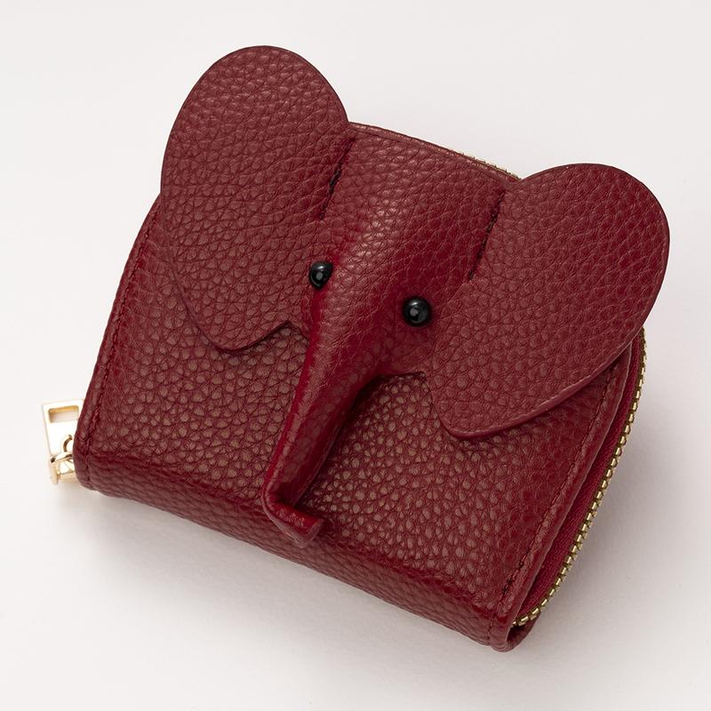 

Визитница женский коровий кожаный кошелек для кредитных карт с узором слона на молнии маленькая сумка женский банковский футляр для кредитных карт красный