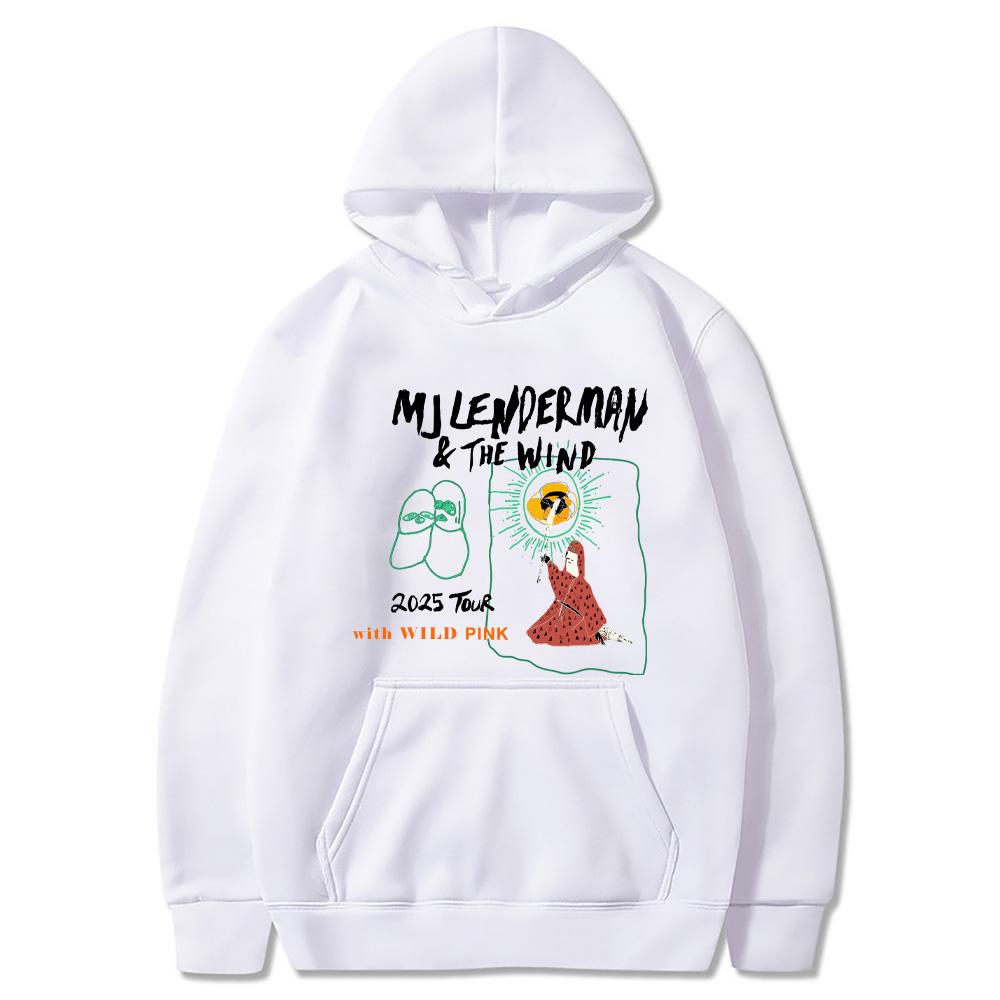 MJ Lenderman Tour 2025 Hoodie Rapper Women Fleece Comfortable Sweatshirt with Pocket Gothic Clothes Casual ComfortablePunk Hoody