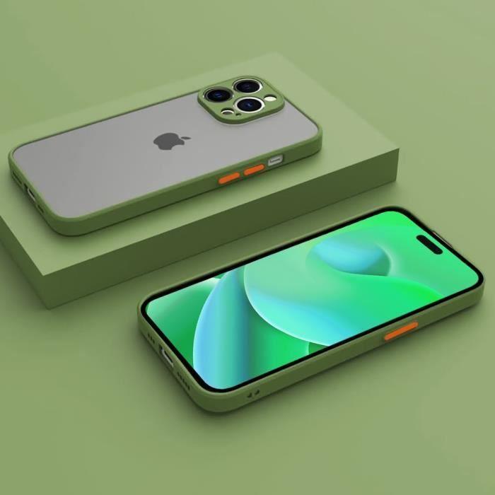 Coque de Protection - BOOLING - Kaki - Ultra Slim - Résistante Antichoc - pour iPhone 14 Pro Max