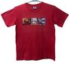 Maglietta vintage band Incubus 2001 Colore rosso taglia media