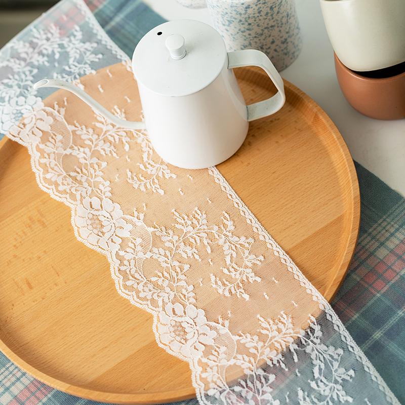 5meters White Lace Ribbons For Crafts Flower Embroidery Trimming Evening Dress Sewing Accessories Needlework Decorative Fabric