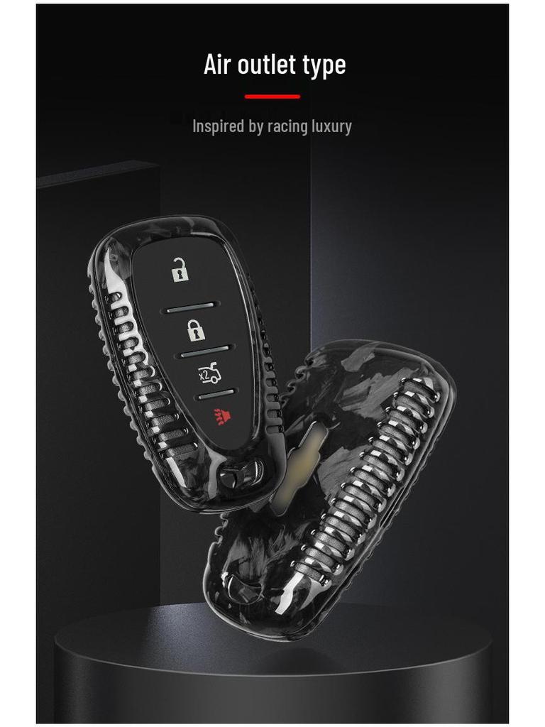 Forged Carbon Fiber Key Case for Chevrolet Camaro Bumblebee
