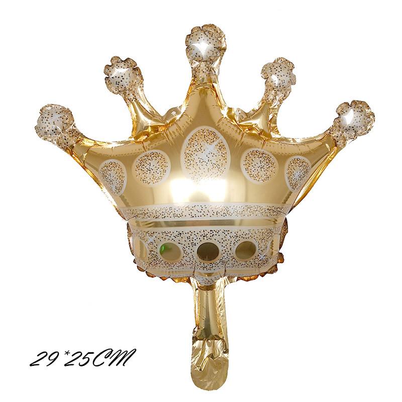 18PCS/PACK Size Crown Aluminum Film Balloon Party Decoration Set