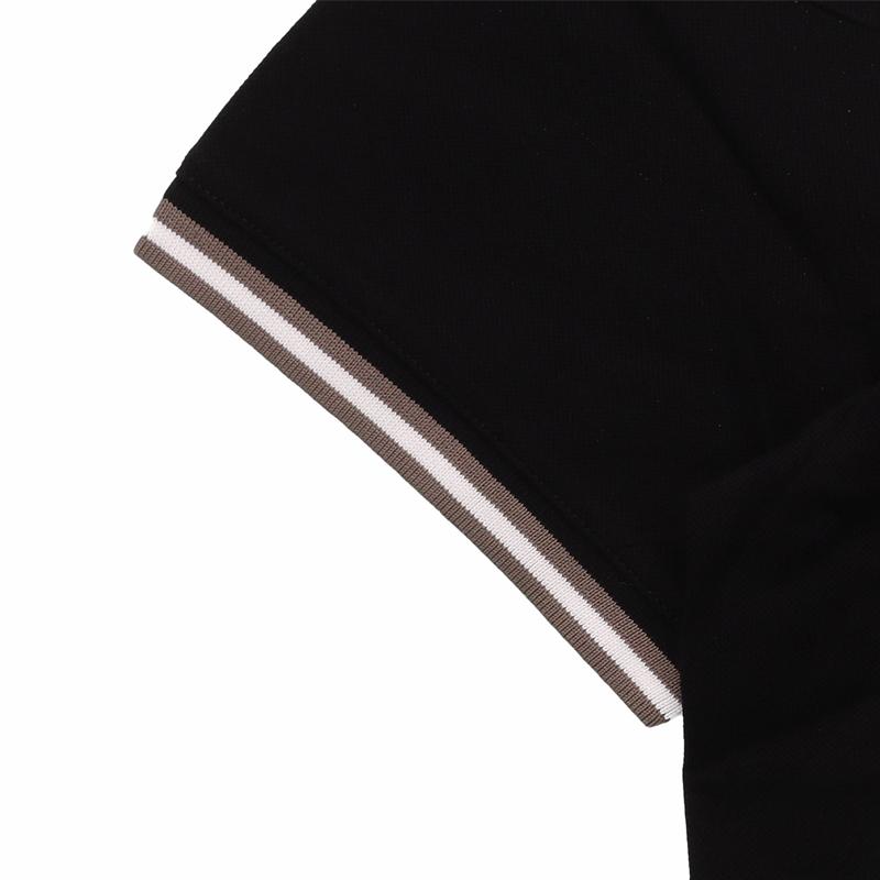 Emporio Armani Ss22 Solid Color Logo Print Short Sleeve Polo Shirt Men Polo Shirts Black 3L1FAG-1JTKZ-0999