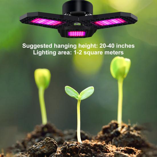 108LED LED Grow Light Full Spectrum E27/E26 40W Adjustable CRI 80 ...