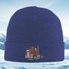 Truck wheels design red cabin structure Men Women Unisex Knitted Hat Beanie Pullover Cap Winter Thermal Warm Christmas Outdoor C