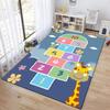 Interaktive Hüpfspiel-Matte Cartoon-inspirierter Teppich für Schlafzimmer Kinderzimmer Lustiger Teppich für Eltern-Kind-Spiel Nachttisch-Dekoration