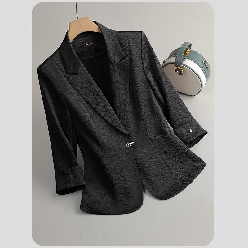 

Женский блейзер Zihong Angola Red с рукавом семь восьмых - Высококлассный дизайн, облегающий талию XL